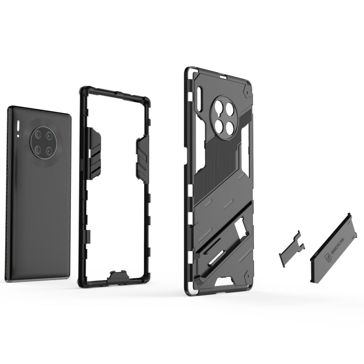 For Huawei Mate 40 Pro Punk Armor 2 in 1 PC + TPU Shockproof Case with Invisible Holder(Orange) - Huawei Cases by buy2fix | Online Shopping UK | buy2fix