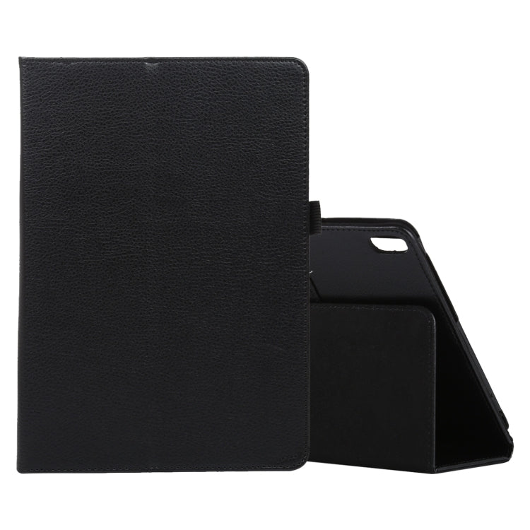 For Lenovo Smart Tab M10 / P10 10.1 inch Litchi Texture Solid Color Horizontal Flip Leather Case with Holder & Pen Slot(Black) - Lenovo by buy2fix | Online Shopping UK | buy2fix
