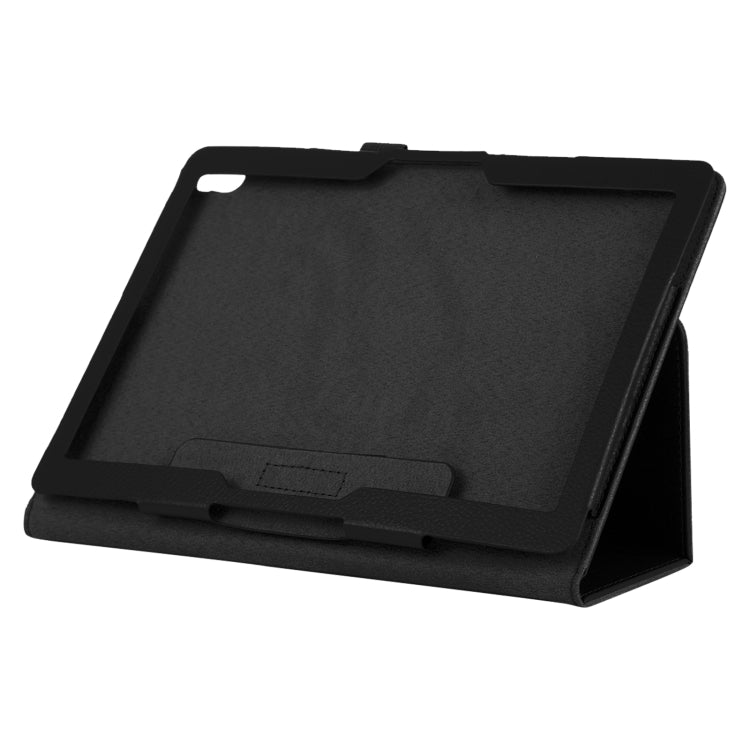 For Lenovo Smart Tab M10 / P10 10.1 inch Litchi Texture Solid Color Horizontal Flip Leather Case with Holder & Pen Slot(Black) - Lenovo by buy2fix | Online Shopping UK | buy2fix