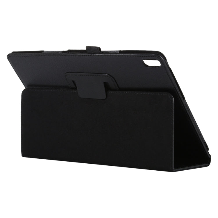 For Lenovo Smart Tab M10 / P10 10.1 inch Litchi Texture Solid Color Horizontal Flip Leather Case with Holder & Pen Slot(Black) - Lenovo by buy2fix | Online Shopping UK | buy2fix