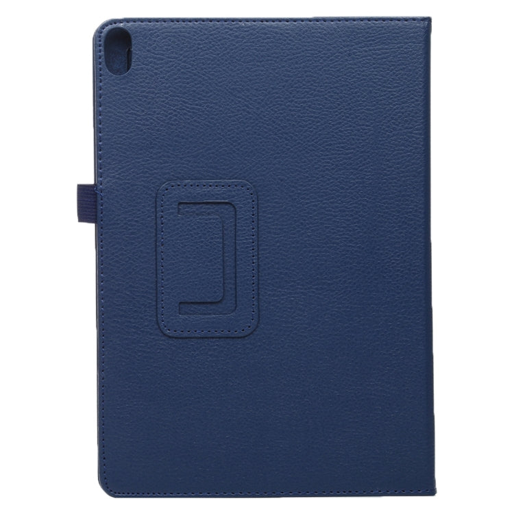For Lenovo Smart Tab M10 / P10 10.1 inch Litchi Texture Solid Color Horizontal Flip Leather Case with Holder & Pen Slot(Dark Blue) - Lenovo by buy2fix | Online Shopping UK | buy2fix