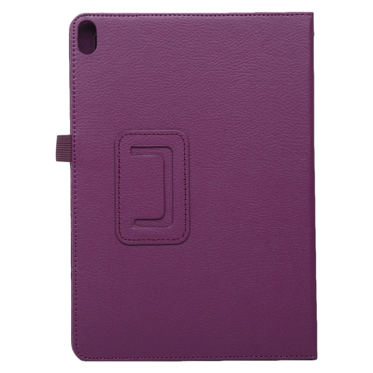 For Lenovo Smart Tab M10 / P10 10.1 inch Litchi Texture Solid Color Horizontal Flip Leather Case with Holder & Pen Slot(Purple) - Lenovo by buy2fix | Online Shopping UK | buy2fix