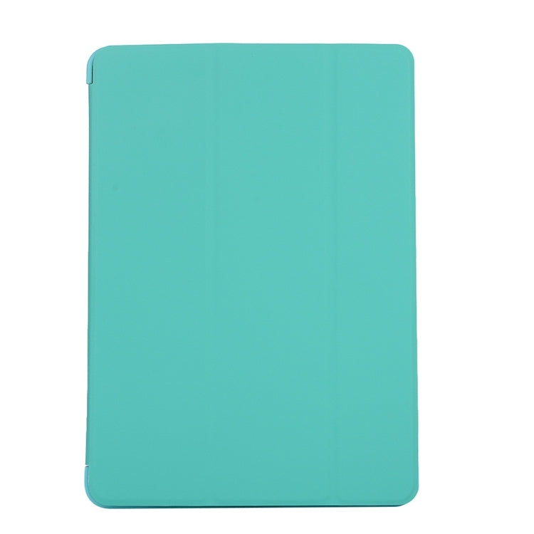 For iPad 10.2 2021 / 2020 / 2019 TPU Horizontal Flip Leather Case, with Three-folding Holder(Green) - iPad 10.2 Cases by buy2fix | Online Shopping UK | buy2fix