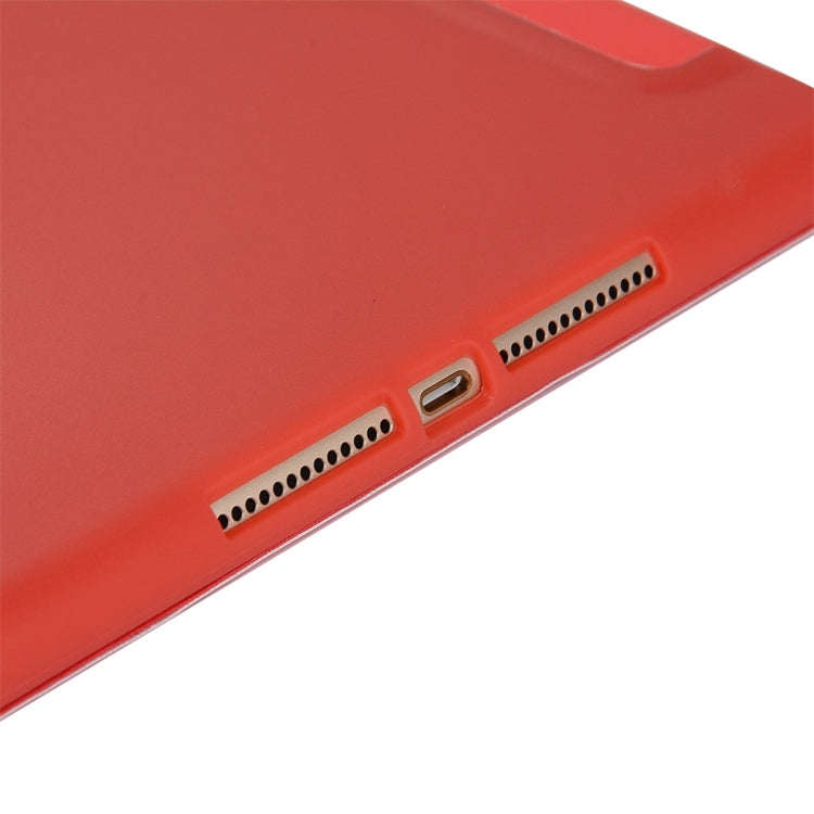 For iPad 10.2 2021 / 2020 / 2019 TPU Horizontal Flip Leather Case, with Three-folding Holder(Green) - iPad 10.2 Cases by buy2fix | Online Shopping UK | buy2fix
