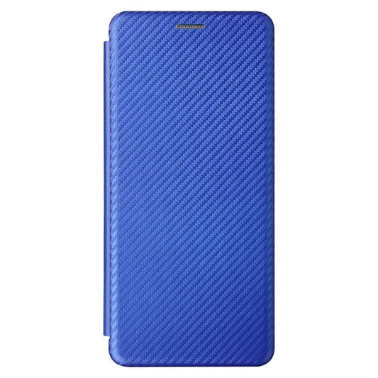 For ZTE Axon 20 5G / 4G Carbon Fiber Texture Horizontal Flip TPU + PC + PU Leather Case with Card Slot(Blue) by buy2fix