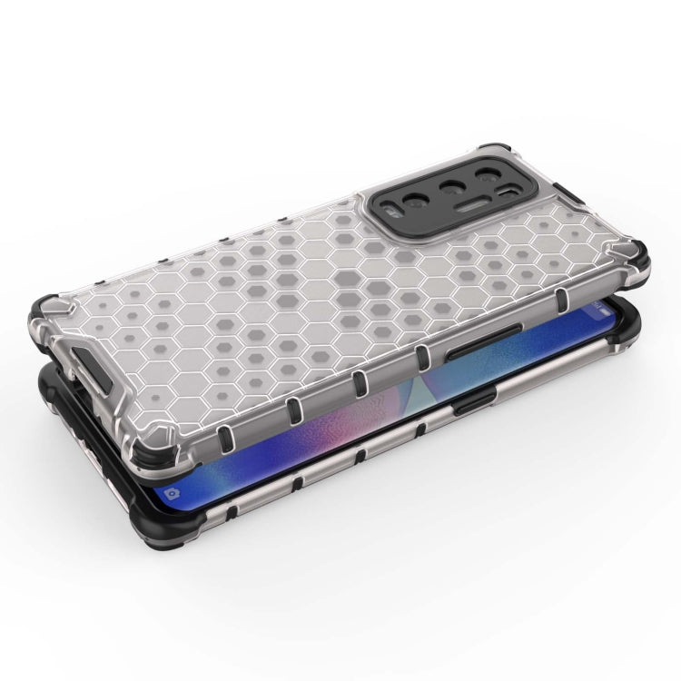 For OPPO Reno5 Pro+ Shockproof Honeycomb PC + TPU Case(Blue) - OPPO Cases by buy2fix | Online Shopping UK | buy2fix
