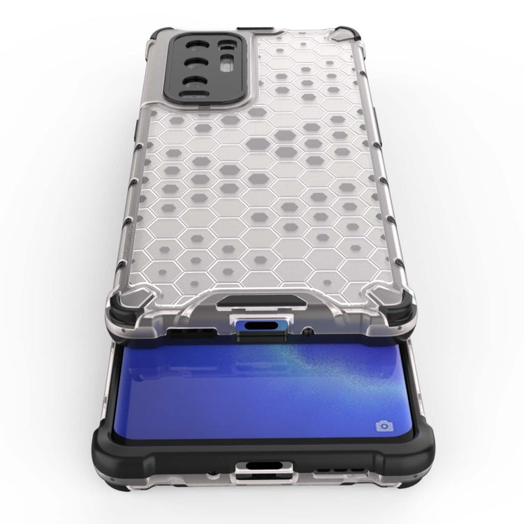 For OPPO Reno5 Pro+ Shockproof Honeycomb PC + TPU Case(Blue) - OPPO Cases by buy2fix | Online Shopping UK | buy2fix