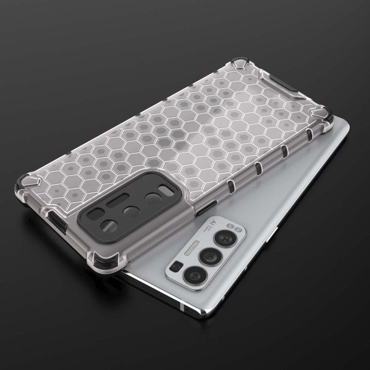 For OPPO Reno5 Pro+ Shockproof Honeycomb PC + TPU Case(Blue) - OPPO Cases by buy2fix | Online Shopping UK | buy2fix