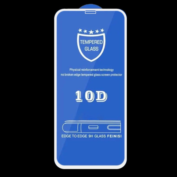 For iPhone 12 Pro Max 9H 10D Full Screen Tempered Glass Screen Protector(White) - iPhone 12 Pro Max Tempered Glass by buy2fix | Online Shopping UK | buy2fix