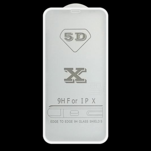 For iPhone 11 Pro / XS / X 9H 5D Full Glue Full Screen Tempered Glass Film by buy2fix