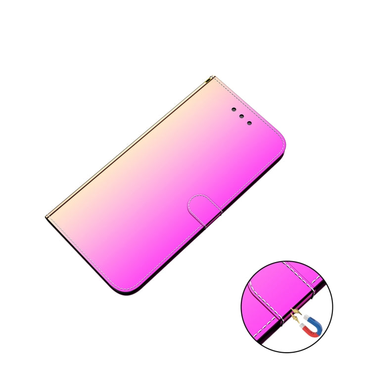 For UMIDIGI A7S Lmitated Mirror Surface Horizontal Flip Leather Case with Holder & Card Slots & Wallet & Lanyard(Gradient Color) - More Brand by buy2fix | Online Shopping UK | buy2fix
