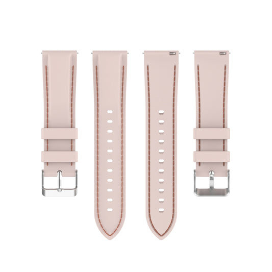 For Samsung Galaxy Watch 3 41mm / Active2 / Active / Gear Sport 20mm Silicone Watch Band(Pink) by buy2fix