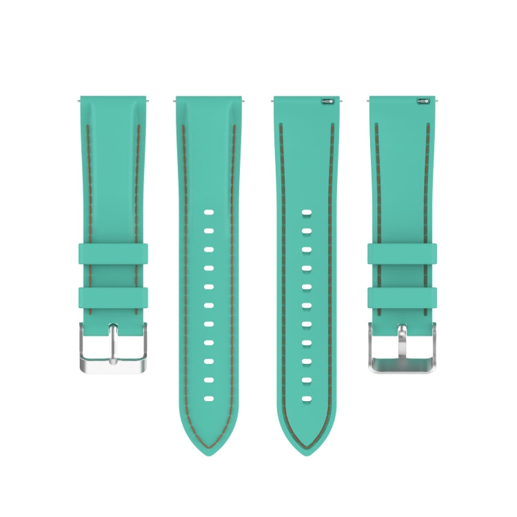 For Samsung Galaxy Watch 3 41mm / Active2 / Active / Gear Sport 20mm Silicone Watch Band(Mint Green) - Watch Bands by buy2fix | Online Shopping UK | buy2fix
