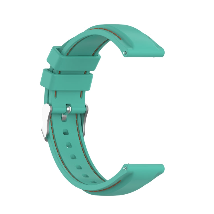 For Samsung Galaxy Watch 3 41mm / Active2 / Active / Gear Sport 20mm Silicone Watch Band(Mint Green) - Watch Bands by buy2fix | Online Shopping UK | buy2fix