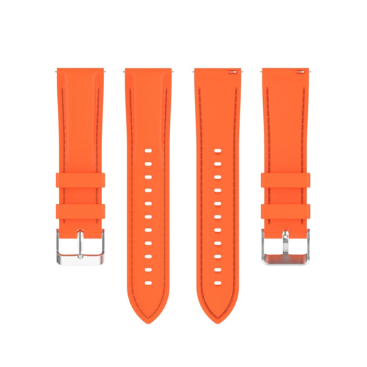 For Samsung Galaxy Watch 3 45mm / Gear S3 22mm Silicone Watch Band(Orange) by buy2fix