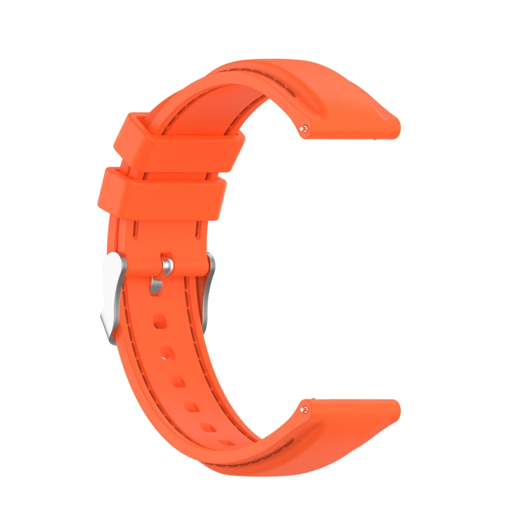 For Samsung Galaxy Watch 3 45mm / Gear S3 22mm Silicone Watch Band(Orange) - Watch Bands by buy2fix | Online Shopping UK | buy2fix