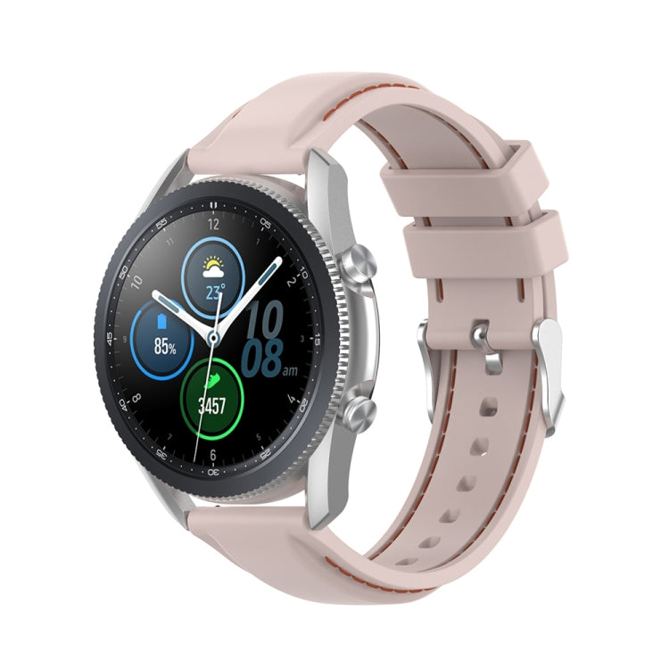 For Samsung Galaxy Watch 3 45mm / Gear S3 22mm Silicone Watch Band(Pink) - Watch Bands by buy2fix | Online Shopping UK | buy2fix