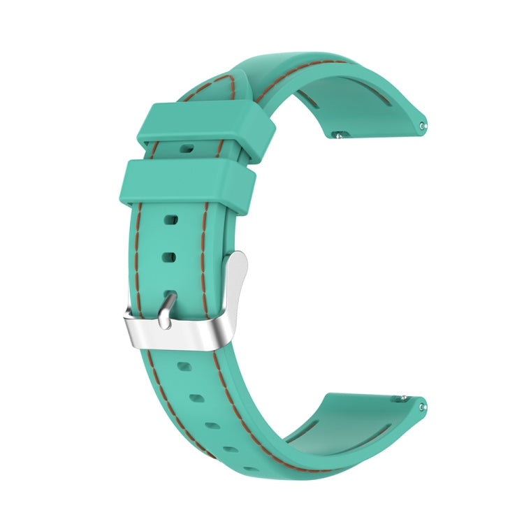 For Samsung Galaxy Watch 3 45mm / Gear S3 22mm Silicone Watch Band(Mint Green) - Watch Bands by buy2fix | Online Shopping UK | buy2fix