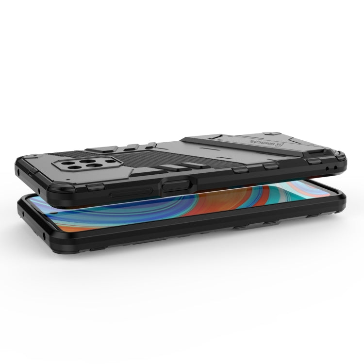 For Xiaomi Redmi Note 9 Pro Max Punk Armor 2 in 1 PC + TPU Shockproof Case with Invisible Holder(Red) - Xiaomi Cases by buy2fix | Online Shopping UK | buy2fix