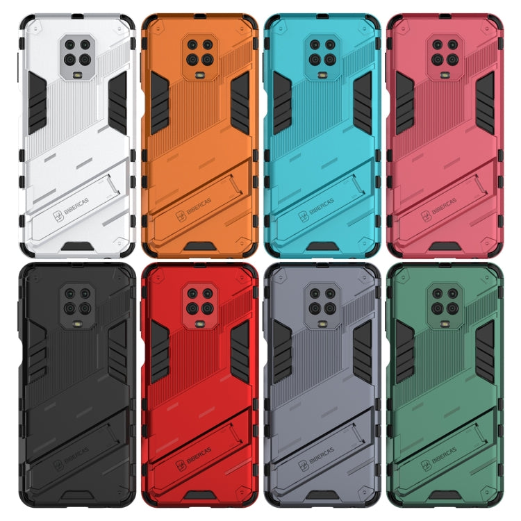 For Xiaomi Redmi Note 9 Pro Max Punk Armor 2 in 1 PC + TPU Shockproof Case with Invisible Holder(Red) - Xiaomi Cases by buy2fix | Online Shopping UK | buy2fix