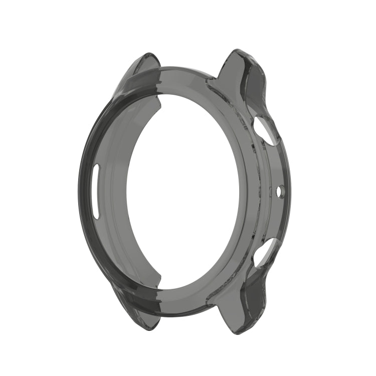For TicWatch Pro 3 / Pro 3 Lite Half Coverage Hollowed TPU Protective Case(Transparent Black) - Watch Case by buy2fix | Online Shopping UK | buy2fix