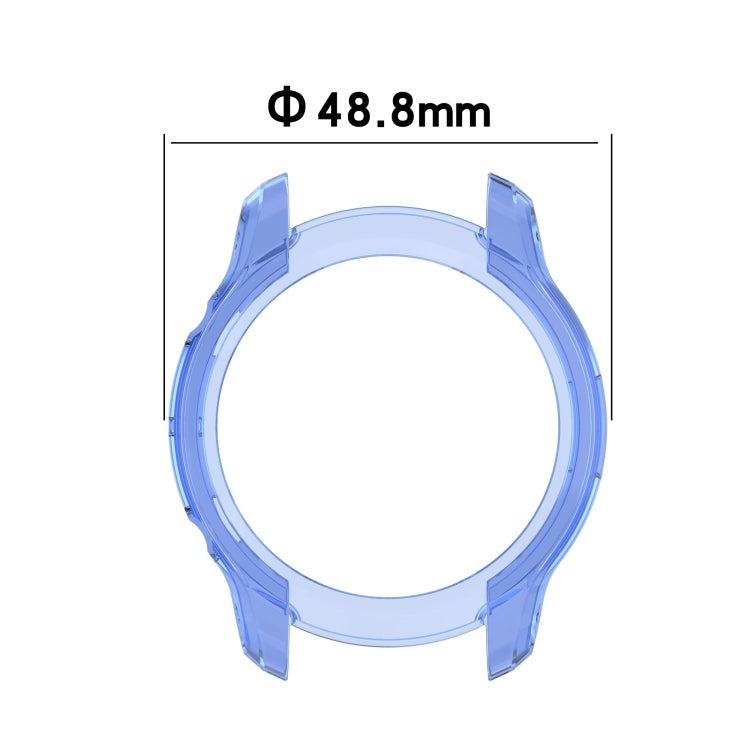 For TicWatch Pro 3 / Pro 3 Lite Half Coverage Hollowed TPU Protective Case(Transparent Black) - Watch Case by buy2fix | Online Shopping UK | buy2fix