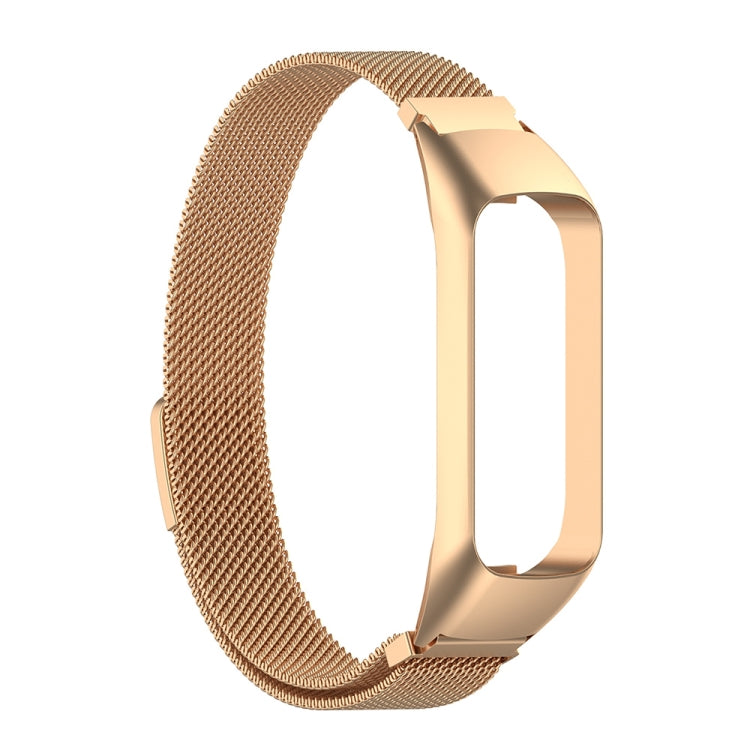 For Samsung Galaxy Fit 2 SM-R220 Milanese Watch Band(Rose Gold) - Watch Bands by buy2fix | Online Shopping UK | buy2fix