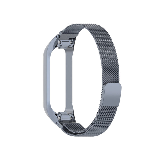 For Samsung Galaxy Fit 2 SM-R220 Milanese Watch Band(Grey) - Watch Bands by buy2fix | Online Shopping UK | buy2fix