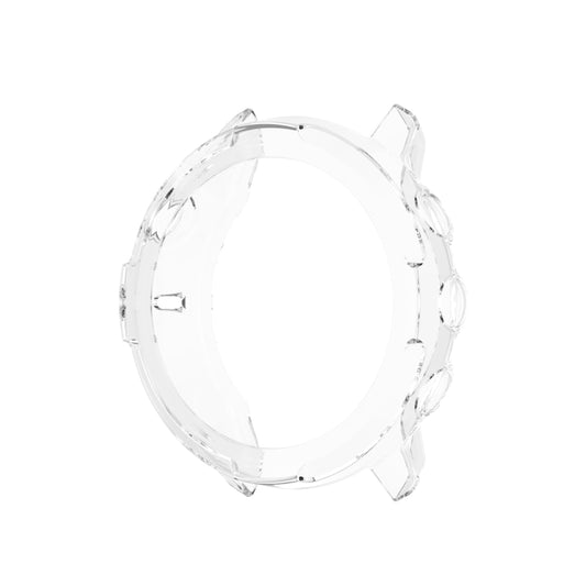 For Suunto 7 Half Coverage Hollowed TPU Protective Case(Transparent White) by buy2fix