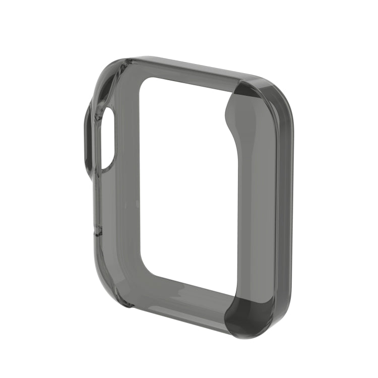 For Xiaomi Mi Watch Lite / Redmi Watch Half Coverage TPU Protective Case(Transparent Black) - Watch Cases by buy2fix | Online Shopping UK | buy2fix