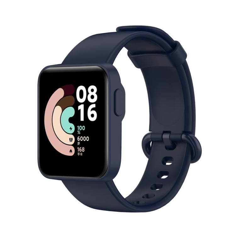 For Xiaomi Mi Watch Lite / Redmi Watch Silicone Watch Band, Size: One Size(Navy Blue) - Watch Bands by buy2fix | Online Shopping UK | buy2fix