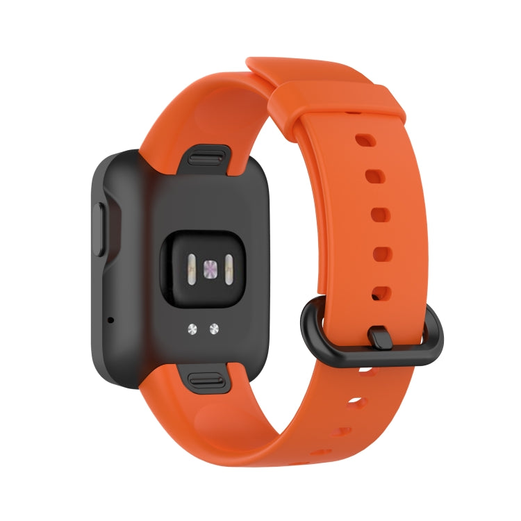For Xiaomi Mi Watch Lite / Redmi Watch Silicone Watch Band, Size: One Size(Orange) - Watch Bands by buy2fix | Online Shopping UK | buy2fix