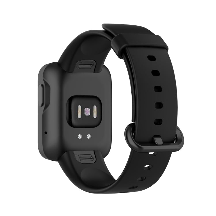 For Xiaomi Mi Watch Lite / Redmi Watch Silicone Watch Band, Size: One Size(Black) - Watch Bands by buy2fix | Online Shopping UK | buy2fix