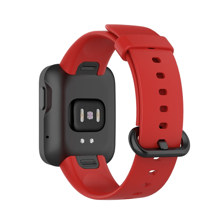 For Xiaomi Mi Watch Lite / Redmi Watch Silicone Watch Band, Size: One Size(Red) - Watch Bands by buy2fix | Online Shopping UK | buy2fix