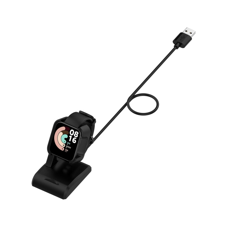 For Xiaomi Mi Watch Lite / Redmi Watch USB Vertical Magnetic Charger Holder with Data Function, Length: 1m(Black) by buy2fix