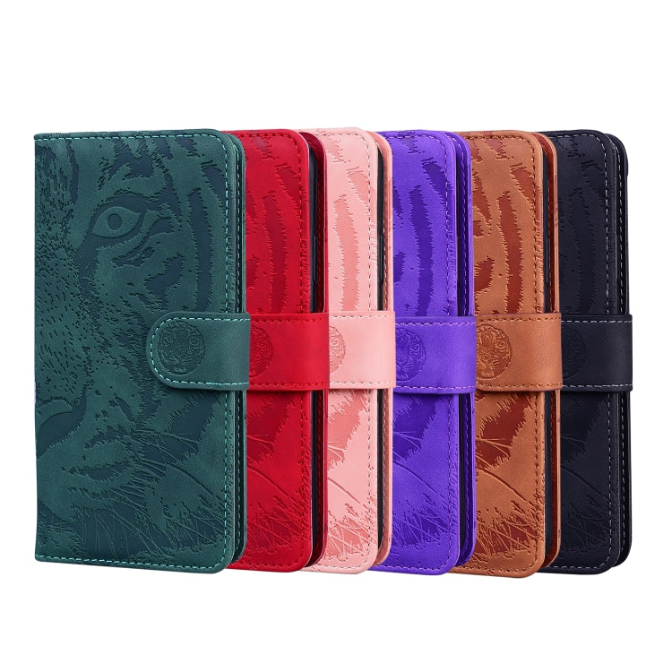 For Nokia 5.4 Tiger Embossing Pattern Horizontal Flip Leather Case with Holder & Card Slots & Wallet(Pink) - Nokia Cases by buy2fix | Online Shopping UK | buy2fix