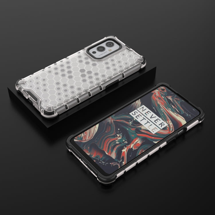 For OnePlus 9 Shockproof Honeycomb PC + TPU Case(White) - OnePlus Cases by buy2fix | Online Shopping UK | buy2fix