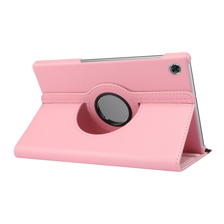 For Lenovo Tab M10 Plus 10.3 360 Degree Rotation Litchi Texture Flip Leather Case with Holder(Pink) - Lenovo by buy2fix | Online Shopping UK | buy2fix