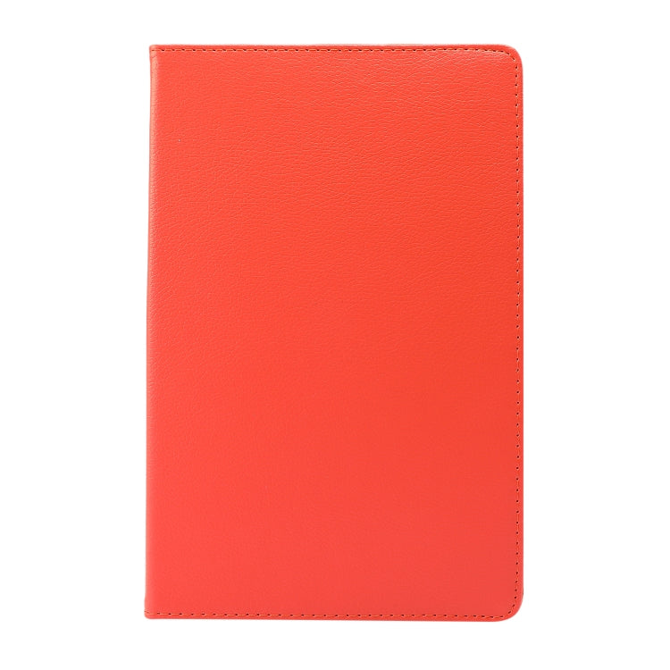 For Lenovo Tab M10 Plus 10.3 360 Degree Rotation Litchi Texture Flip Leather Case with Holder(Orange) - Lenovo by buy2fix | Online Shopping UK | buy2fix