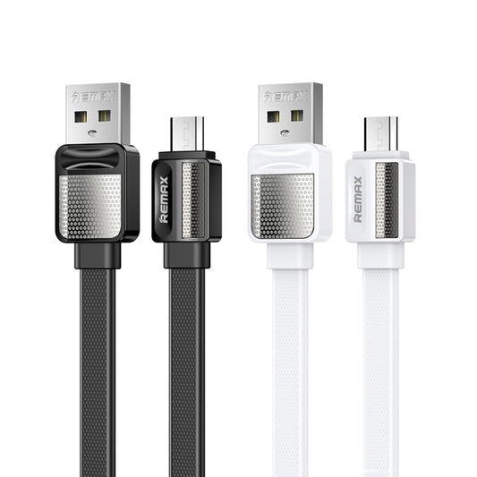 Remax RC-154m 2.4A Micro USB Platinum Pro Charging Data Cable, Length: 1m(White) by REMAX