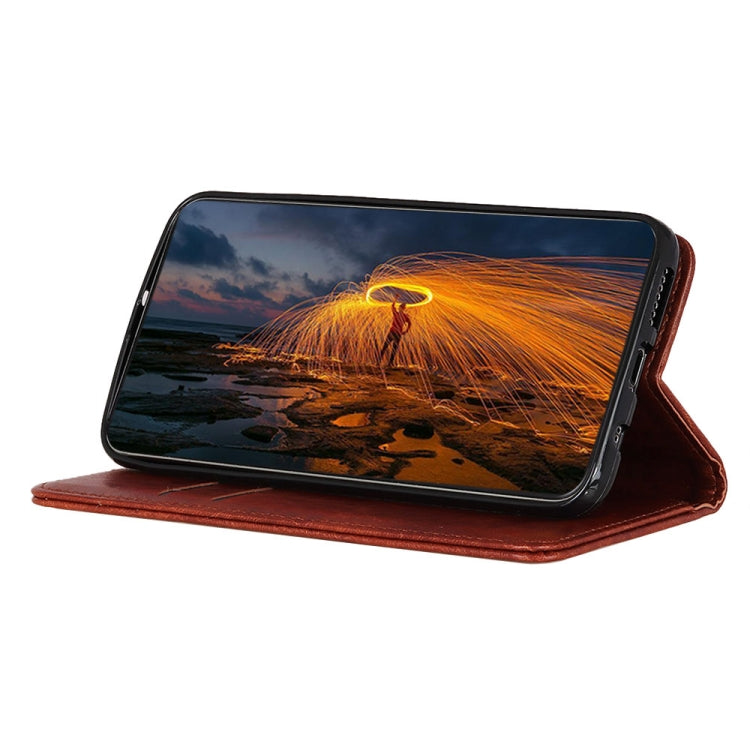 For OPPO Find X3 / X3 Pro Magnetic Crazy Horse Texture Horizontal Flip Leather Case with Holder & Card Slots & Wallet(Brown) - OPPO Cases by buy2fix | Online Shopping UK | buy2fix