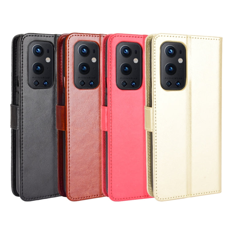 For OnePlus 9 Pro Retro Crazy Horse Texture Horizontal Flip Leather Case with Holder & Card Slots & Lanyard(Black) by buy2fix