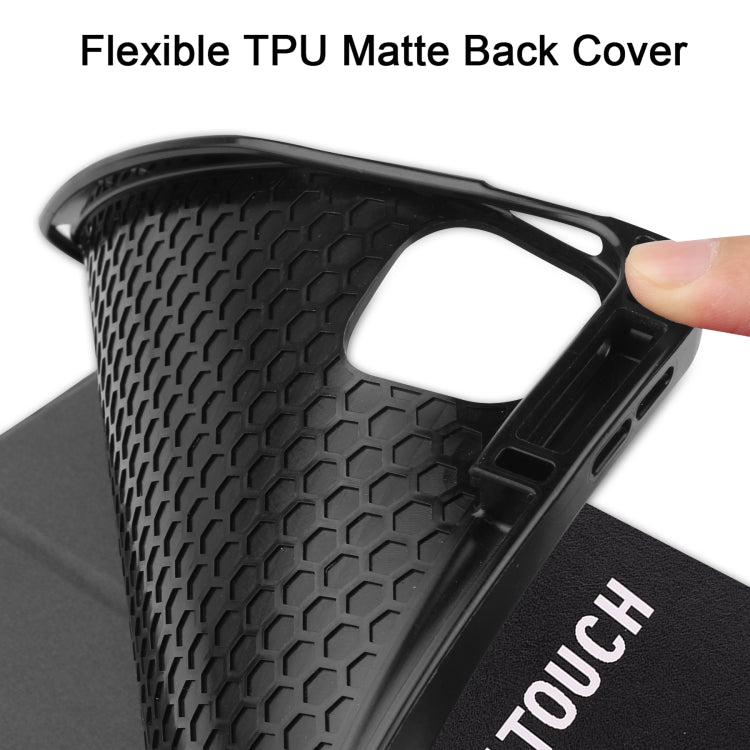 For iPad Pro 12.9 2022 / 2021 Colored Drawing Horizontal Flip TPU + PU Leather Tablet Case with Three-folding Holder & Sleep / Wake-up Function & Pen Slot(Big Eye ME) - iPad Pro 12.9 (2022/2021) Cases by buy2fix | Online Shopping UK | buy2fix