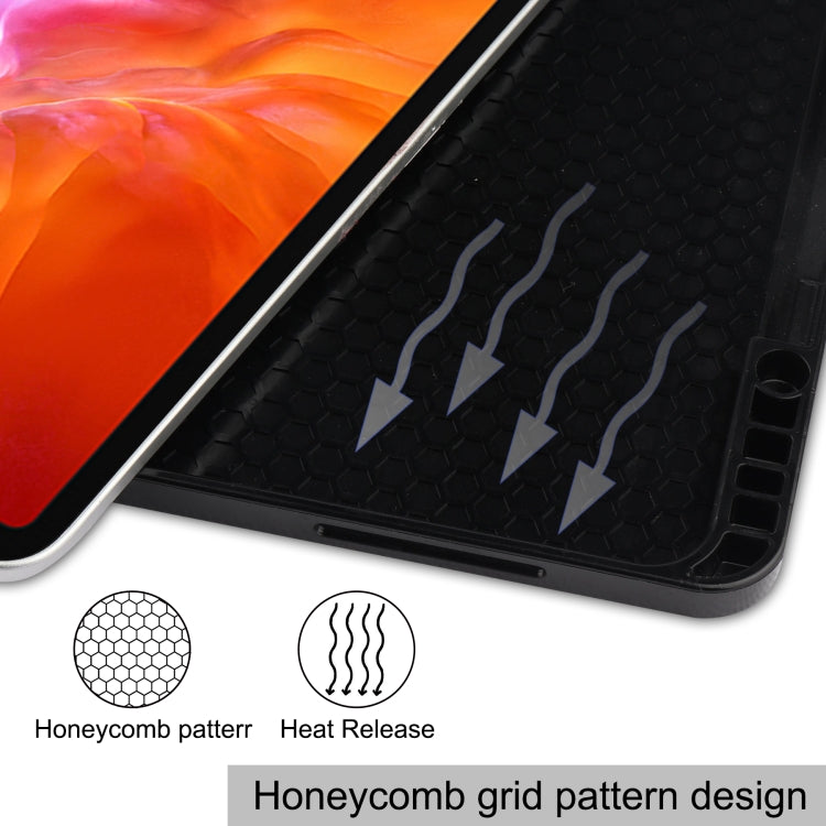 For iPad Pro 12.9 2022 / 2021 Colored Drawing Horizontal Flip TPU + PU Leather Tablet Case with Three-folding Holder & Sleep / Wake-up Function & Pen Slot(Big Eye ME) - iPad Pro 12.9 (2022/2021) Cases by buy2fix | Online Shopping UK | buy2fix