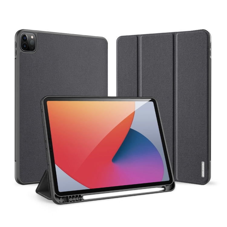 For iPad Pro 11 2022 / 2021 / 2020 DUX DUCIS Domo Series Horizontal Flip Magnetic TPU + PU Leather Tablet Case with Three-folding Holder & Pen Slot & Sleep / Wake-up Function(Black) - iPad Pro 11 (2022/2021) Cases by DUX DUCIS | Online Shopping UK | buy2fix