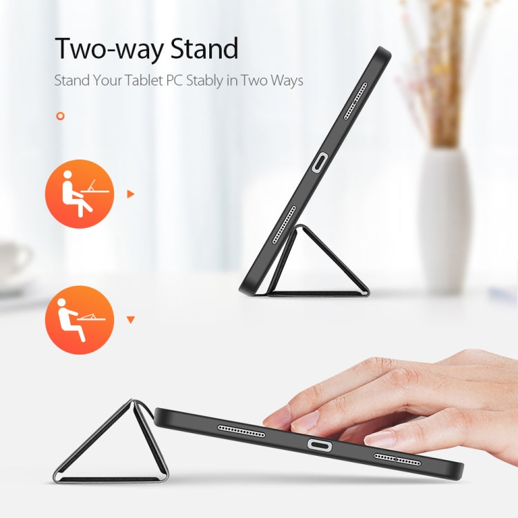 For iPad Pro 11 2022 / 2021 / 2020 DUX DUCIS Domo Series Horizontal Flip Magnetic TPU + PU Leather Tablet Case with Three-folding Holder & Pen Slot & Sleep / Wake-up Function(Black) - iPad Pro 11 (2022/2021) Cases by DUX DUCIS | Online Shopping UK | buy2fix
