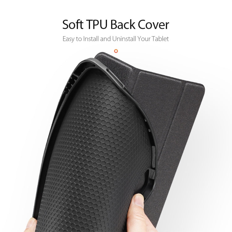 For iPad Pro 11 2022 / 2021 / 2020 DUX DUCIS Domo Series Horizontal Flip Magnetic TPU + PU Leather Tablet Case with Three-folding Holder & Pen Slot & Sleep / Wake-up Function(Black) - iPad Pro 11 (2022/2021) Cases by DUX DUCIS | Online Shopping UK | buy2fix