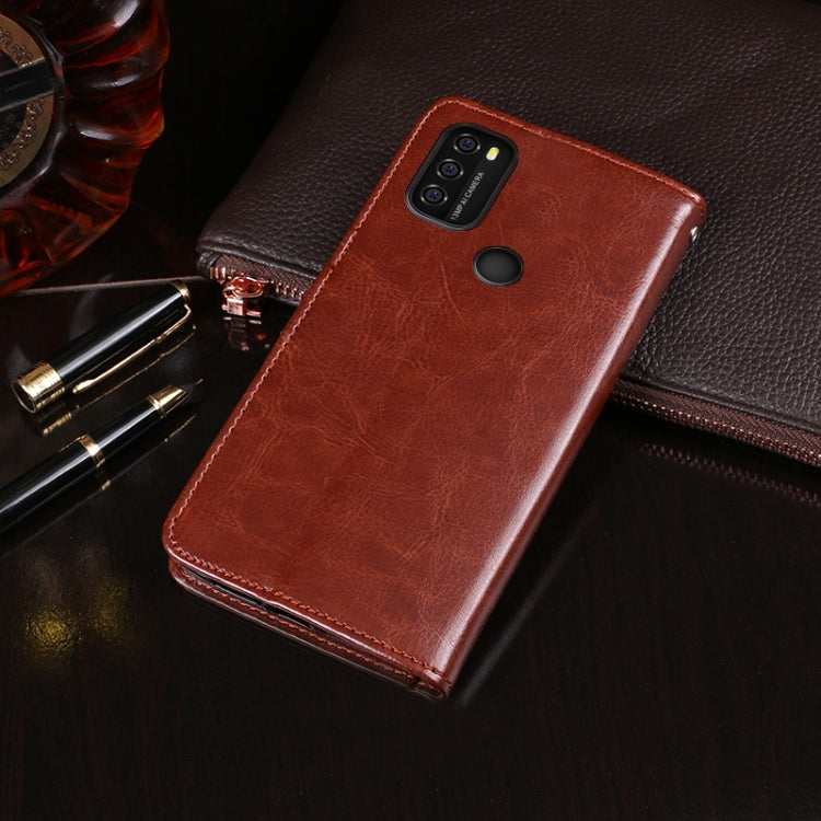 For Blackview A70 idewei Crazy Horse Texture Horizontal Flip Leather Case with Holder & Card Slots & Wallet(Brown) - More Brand by idewei | Online Shopping UK | buy2fix