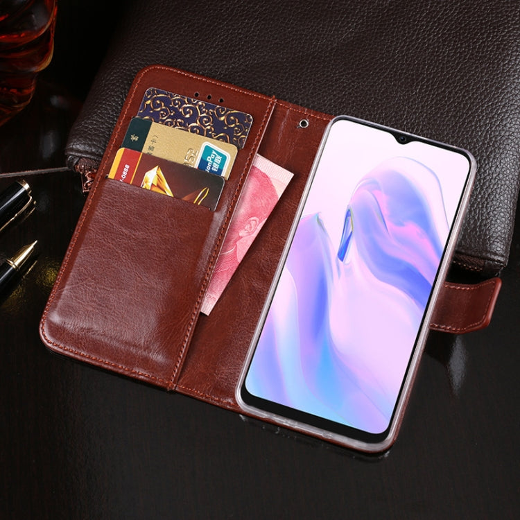 For Blackview A70 idewei Crazy Horse Texture Horizontal Flip Leather Case with Holder & Card Slots & Wallet(Brown) - More Brand by idewei | Online Shopping UK | buy2fix