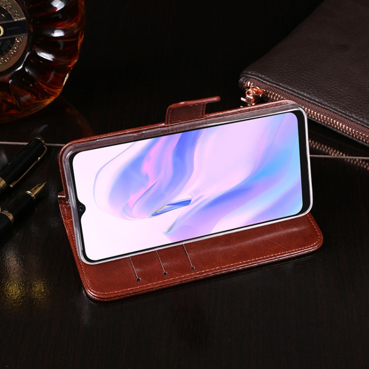 For Blackview A70 idewei Crazy Horse Texture Horizontal Flip Leather Case with Holder & Card Slots & Wallet(Brown) - More Brand by idewei | Online Shopping UK | buy2fix
